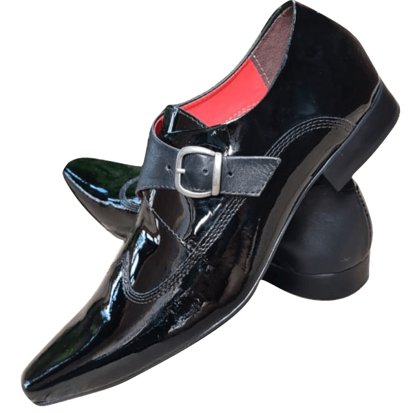 Sapato Masculino Italiano Em Couro Preto Hipnos Ref: 1060