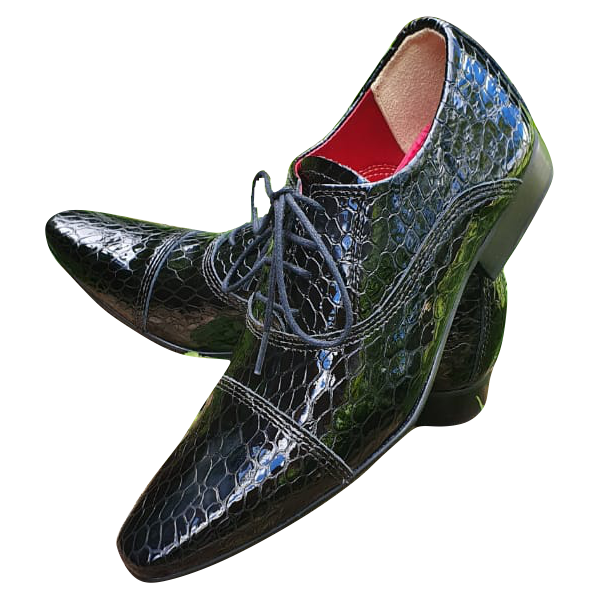 Sapato Masculino Italiano Em Couro Oxford Ref: 918 Preto