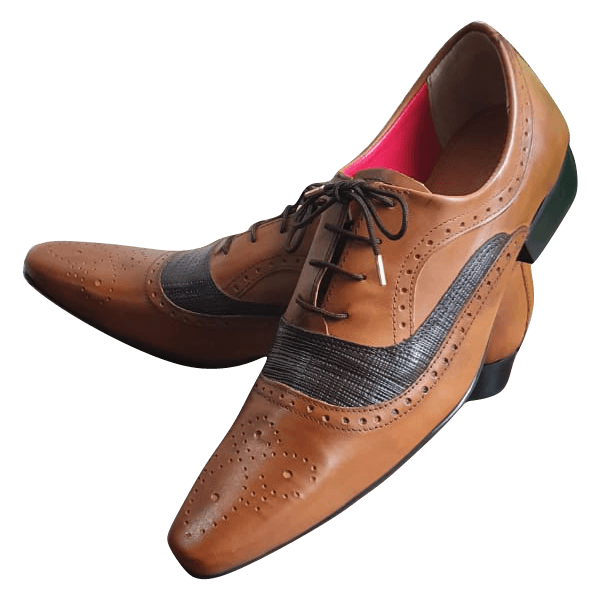 Sapato Masculino Italiano Em Couro Oxford Ref: 923 Marrom