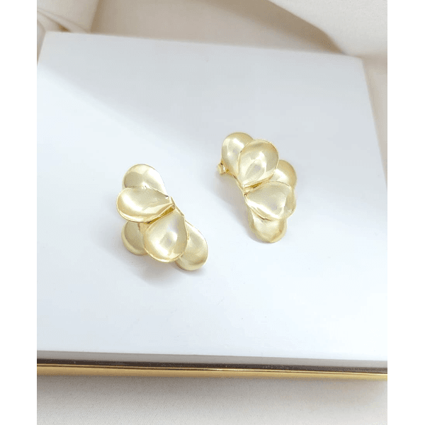Brinco Dream Linha Orgânica Banhado a Ouro 