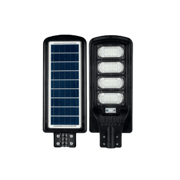 Luminária Pública Solar Led P/ Poste 200w Branco Frio C/ Placa Acoplada 