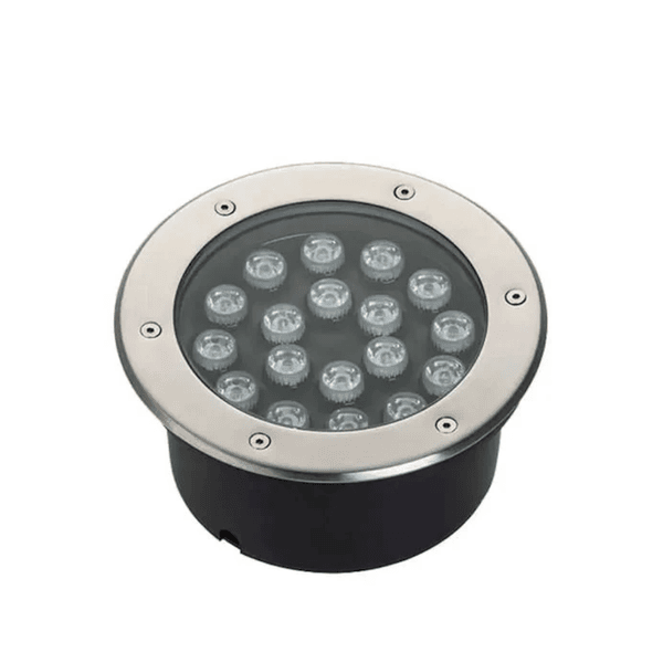 Luminária Balizadora de chão de embutir LED 18W Branco quente a Prova d' água