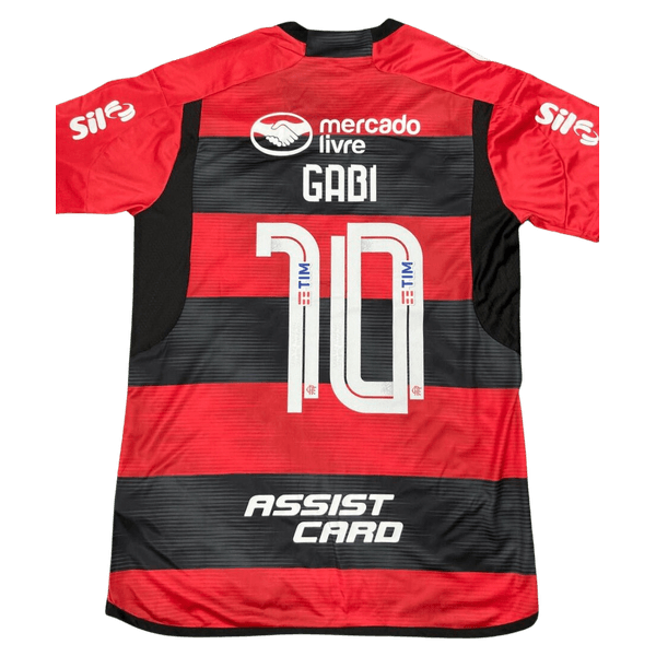 Camisa Flamengo Home 2023 - Gabi 10 + Patrocínio - Torcedor Masculina