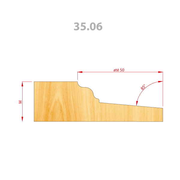 Fresa Para Almofadas 160 mm em Aço (35.06)