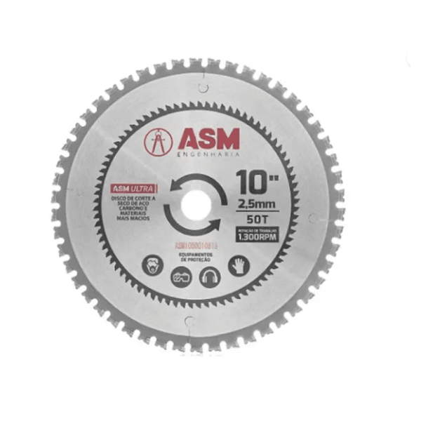 Disco De Corte Asm Ultra Multiuso 10 Pol. | Sem Rebarbas