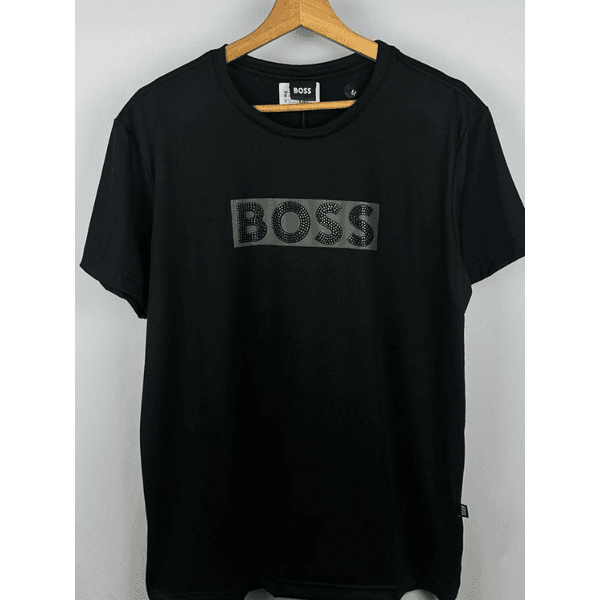 Camisa Peruana Boss Preta Escrita No Peito 
