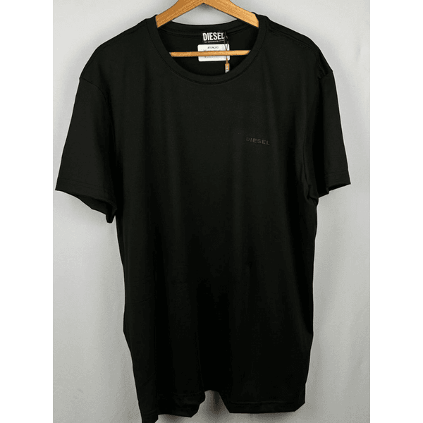 Camisa Peruana diesel Preta Escrita No Peito pequeno 