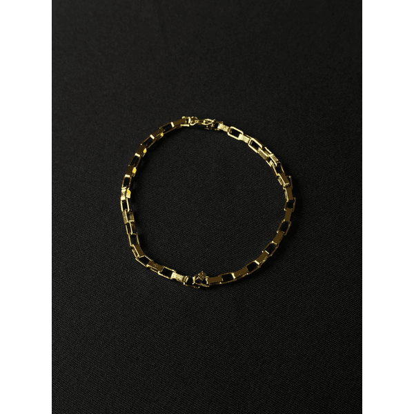 Pulseira Elo Tijolinho 4mm