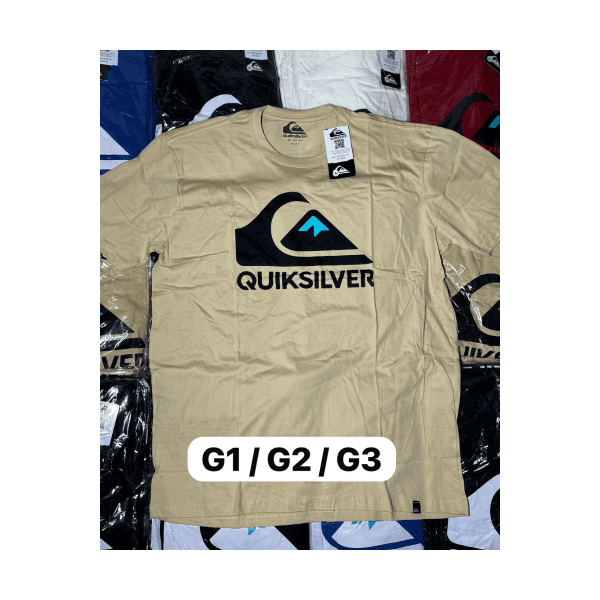 Camisa Quiksilver Bege Desenho 
