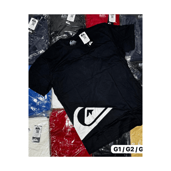 Camisa Quiksilver Preta Desenho Lateral 