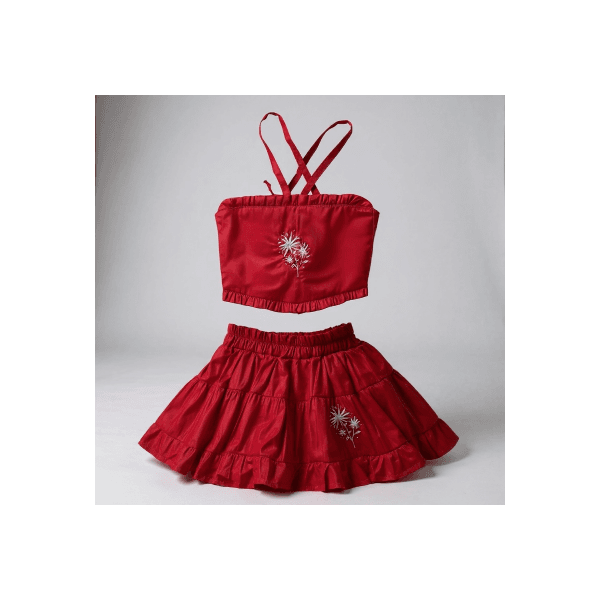 CONJUNTO LUNA BORDADO-vermelho