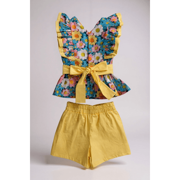 CONJUNTO MALU - FLORAL AMARELO