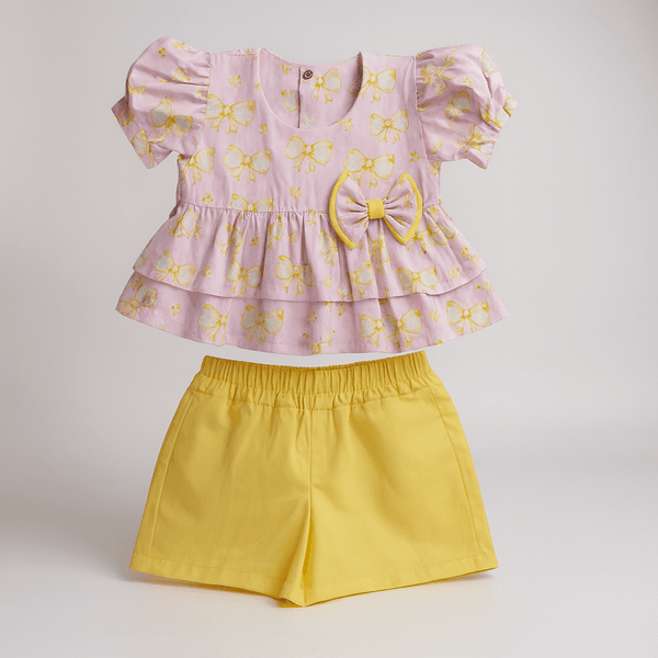 Conjunto safira -laços