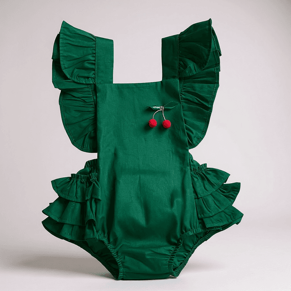  ROMPER BABADO -verde
