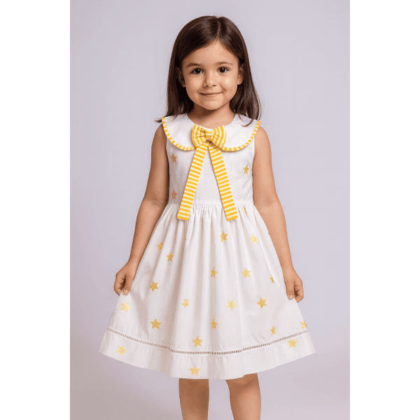 VESTIDO BEBEL-estrela dourada