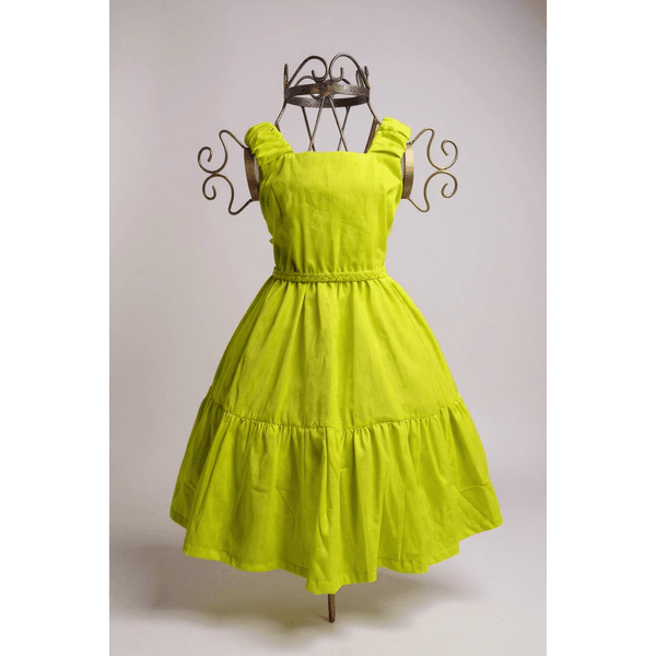 Vestido Hadassa -verde lima