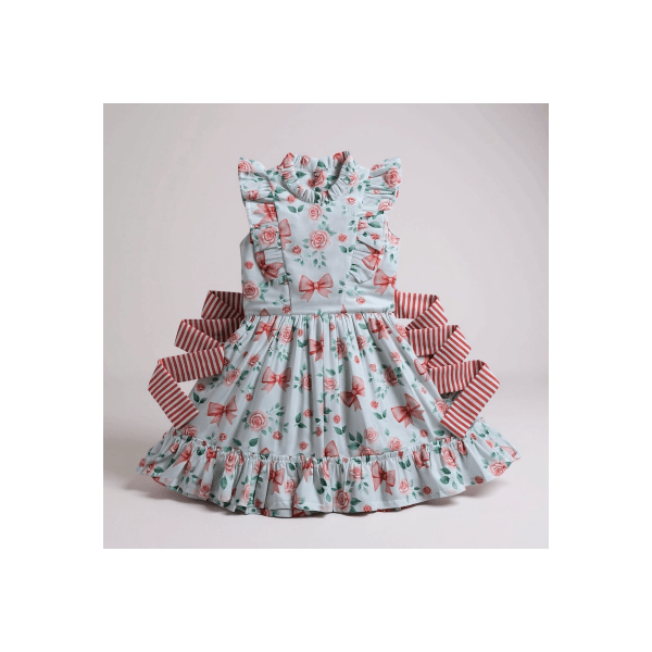 VESTIDO VIVIAN-LAÇOS LITRAS VERMELH0