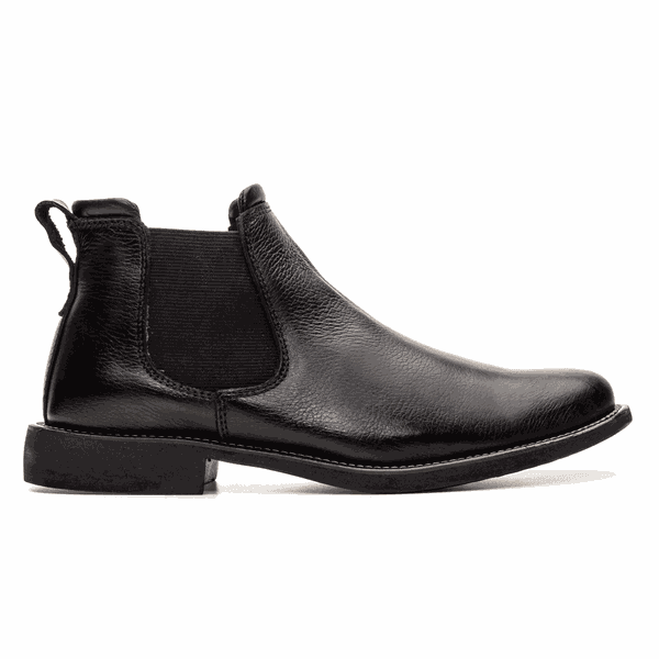 BOTA CHELSEA ALMOFADADA COURO FLOATHER PRETO