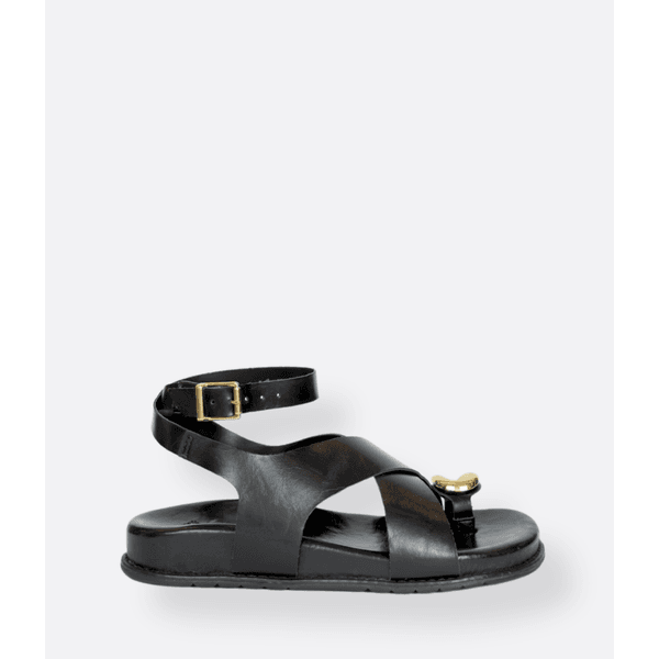 Flat Anel de Dedo Preta Afrodyte - ATRIVANCE