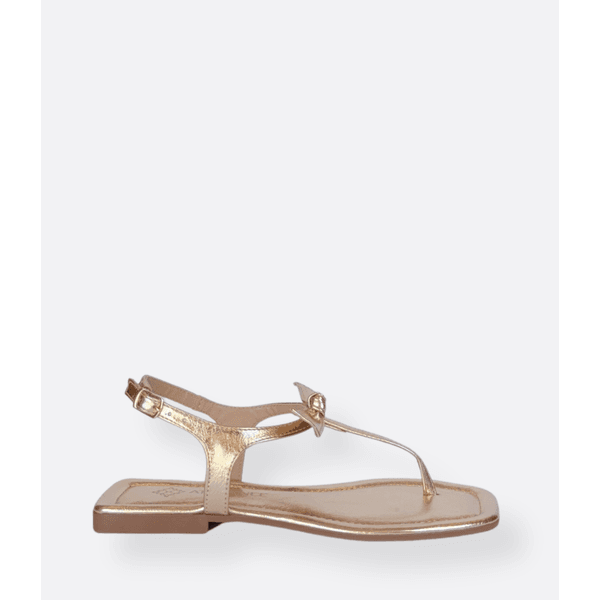 Rasteira Com Laço Dourada Stellare - ATRIVANCE