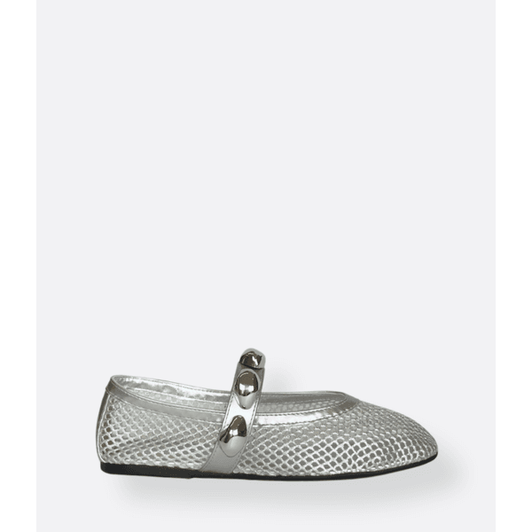 Sapatilha de Tela Prata Tessa - ATRIVANCE