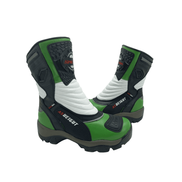 Bota Motociclista Cano Alto Couro Legitimo 9cm De Altura-952