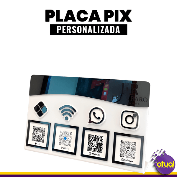 Placa Pix 04 Qr Code 