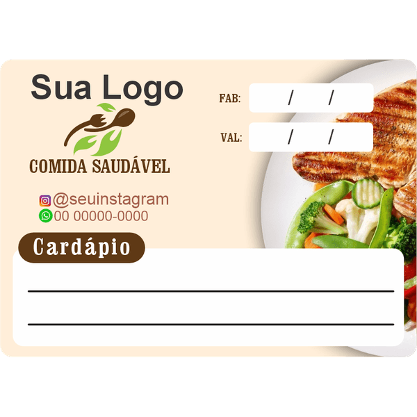 Adesivos para Marmitas 