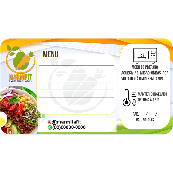 Adesivos para Marmitas 