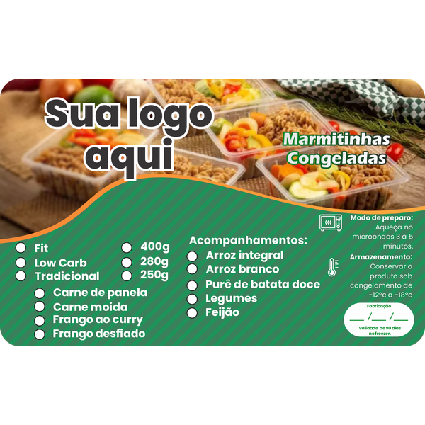 Adesivos para Marmitas 