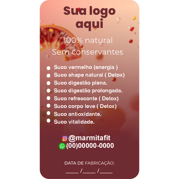 Adesivos para Marmitas 
