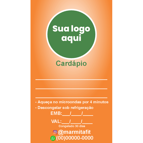 Adesivos para Marmitas 