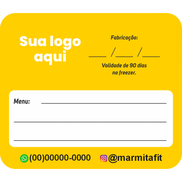 Adesivos para Marmitas 
