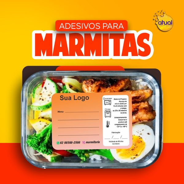 Adesivos para Marmitas