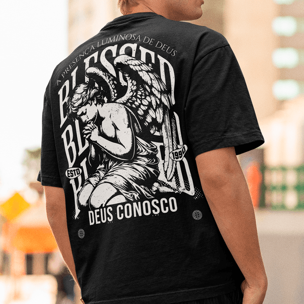 Camiseta Básica Anjo Blessed