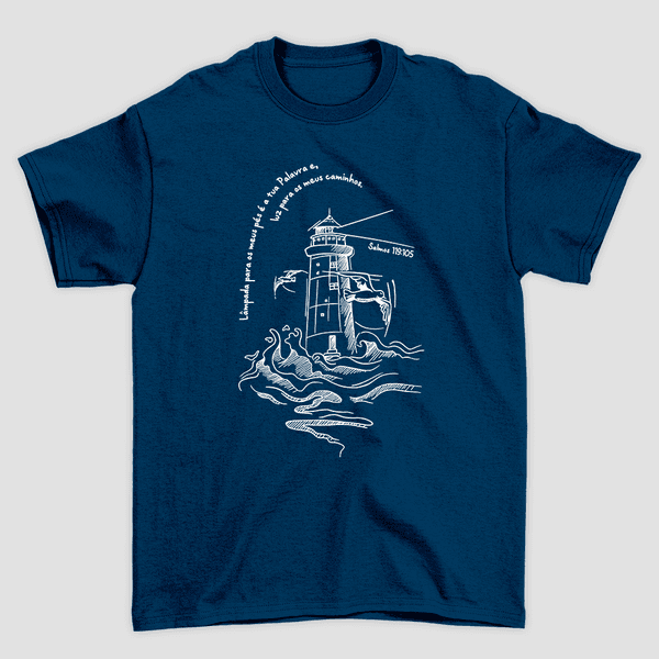 Camiseta Básica Deus Nosso Farol