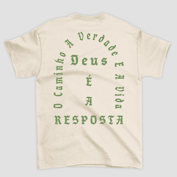 Camiseta Básica Deus é a Resposta