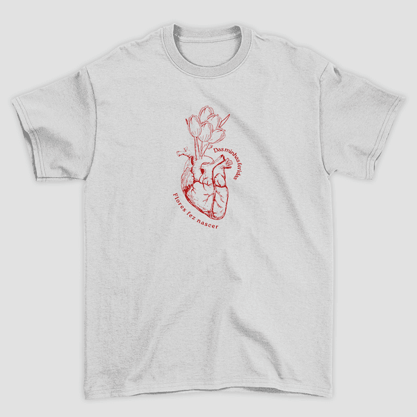 Camiseta Básica Flores das Feridas 