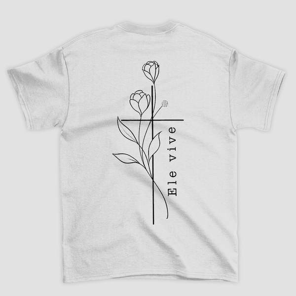 Camiseta Básica Flores Ele Vive
