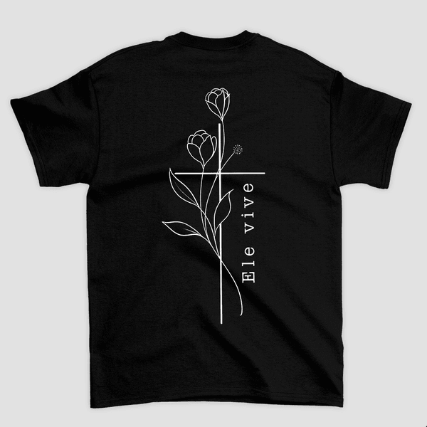 Camiseta Básica Flores Ele Vive