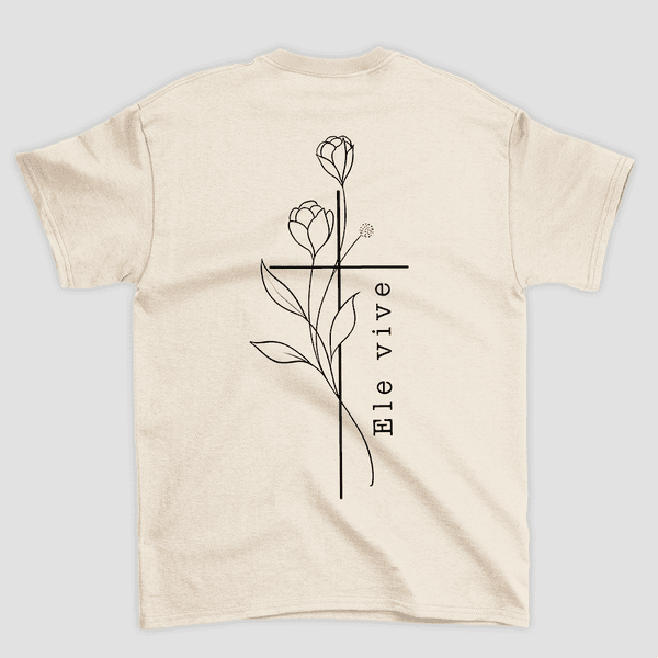 Camiseta Básica Flores Ele Vive