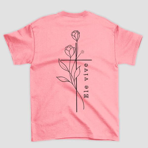 Camiseta Básica Flores Ele Vive