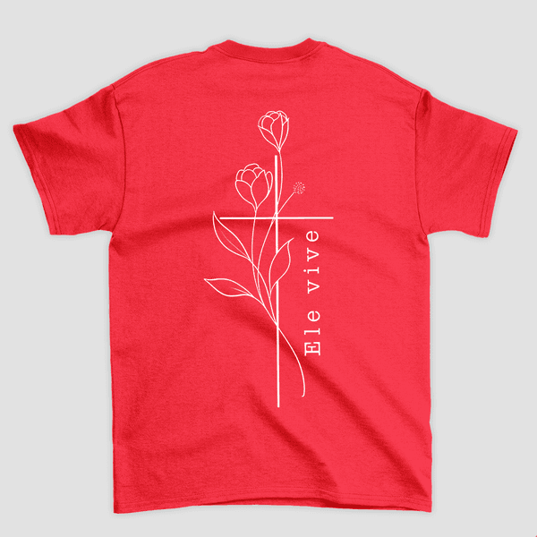 Camiseta Básica Flores Ele Vive