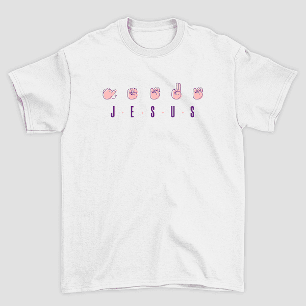 Camiseta Básica Jesus em Libras