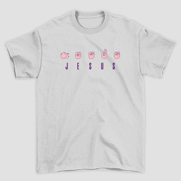Camiseta Básica Jesus em Libras