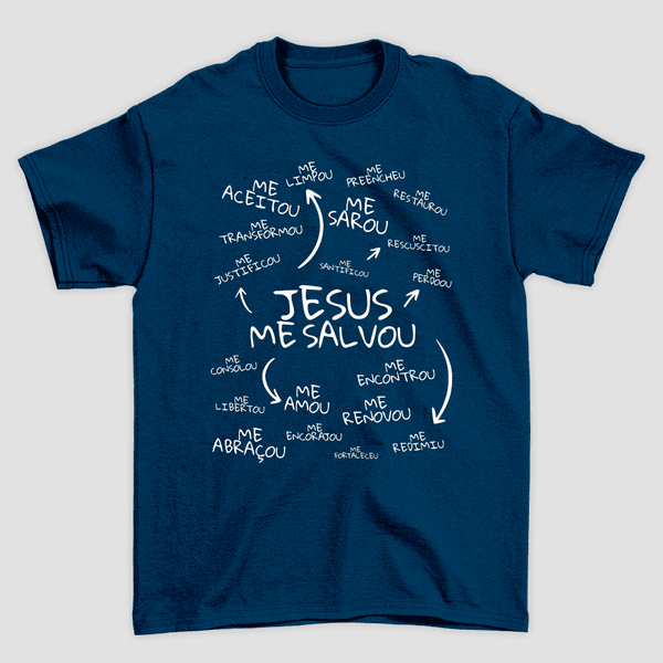 Camiseta Básica Jesus Me Salvou