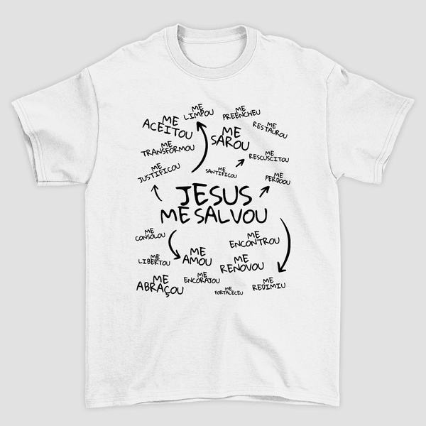 Camiseta Básica Jesus Me Salvou