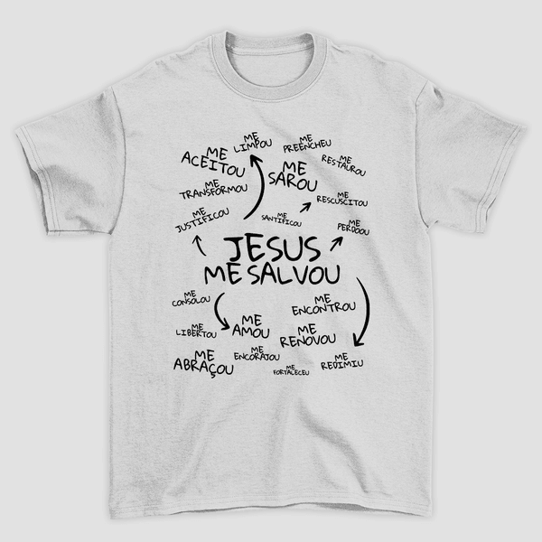 Camiseta Básica Jesus Me Salvou
