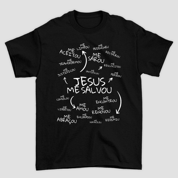 Camiseta Básica Jesus Me Salvou