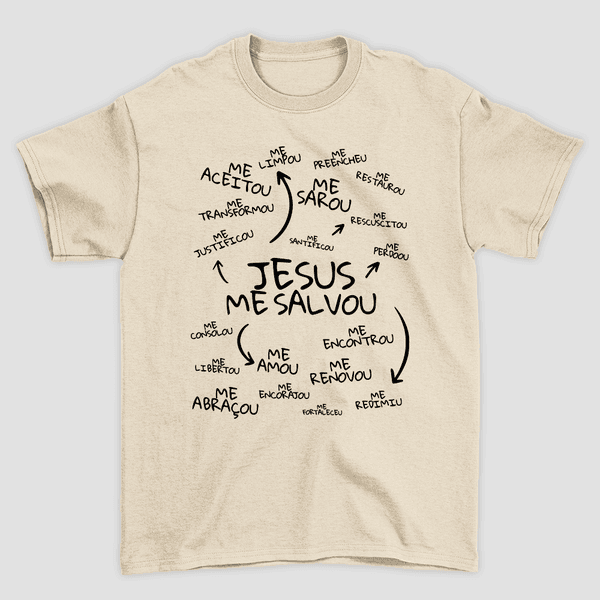 Camiseta Básica Jesus Me Salvou